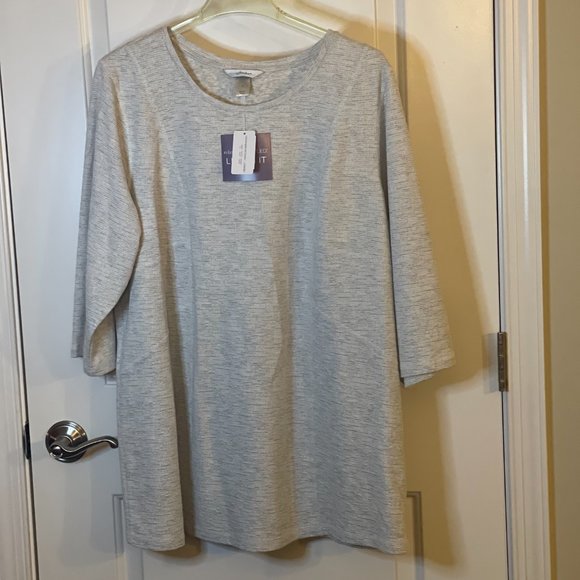 CJ Banks Tops - CJ Banks Gray Relaxed Top